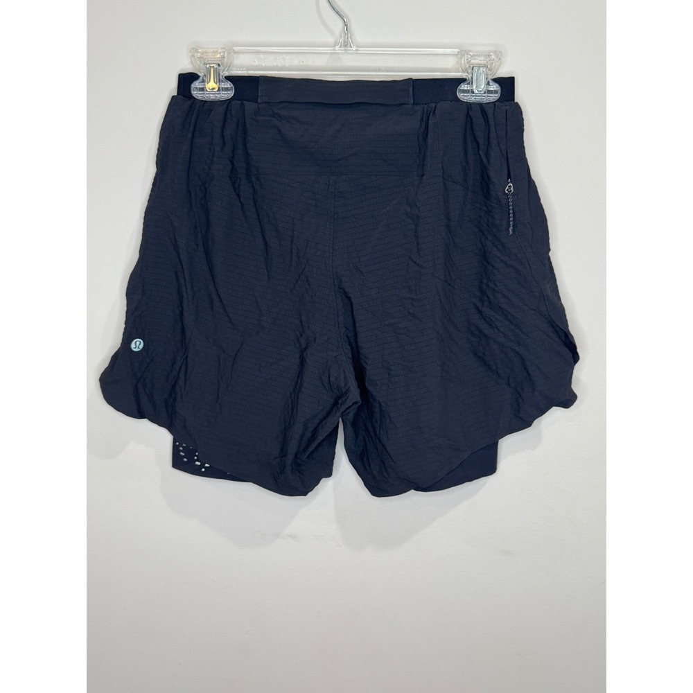 Lululemon Surge Lined Short 6" Black Sz M - Picture 3 of 6